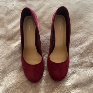 George Burgundy Women's Heels